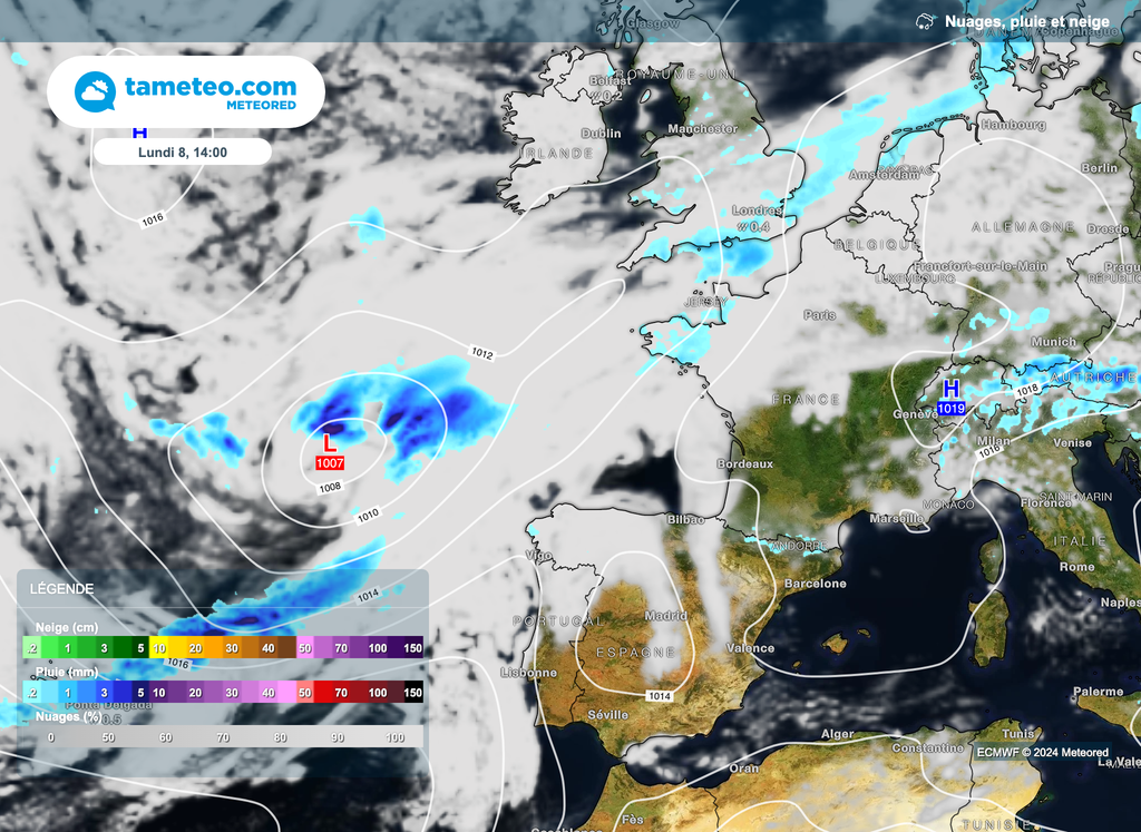 Un timide anticyclone pourrait protéger temporairement certaines régions des grosses perturbations la semaine prochaine. Un timide anticyclone pourrait protéger temporairement certaines régions des grosses perturbations la semaine prochaine.