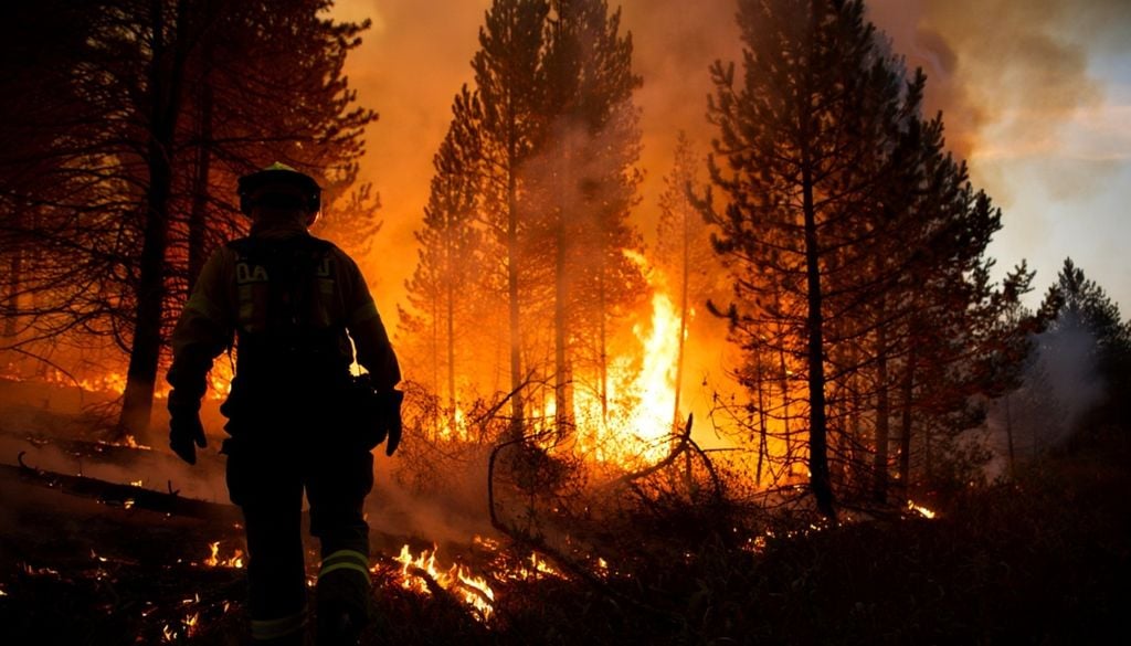 Feux forêt incendie arbre pompier flamme fumée 3300 pompiers de toute la France sont mobilisés sur les incendies qui ravagent la Gironde.