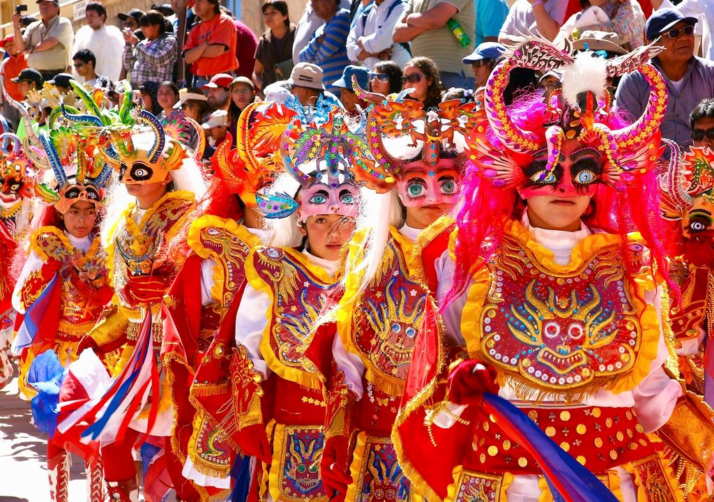 Bailes religiosos en la Fiesta de la Virgen de Ayquina.