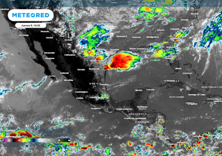 Fiesta de tormentas en México por el paso del frente frío número 42
