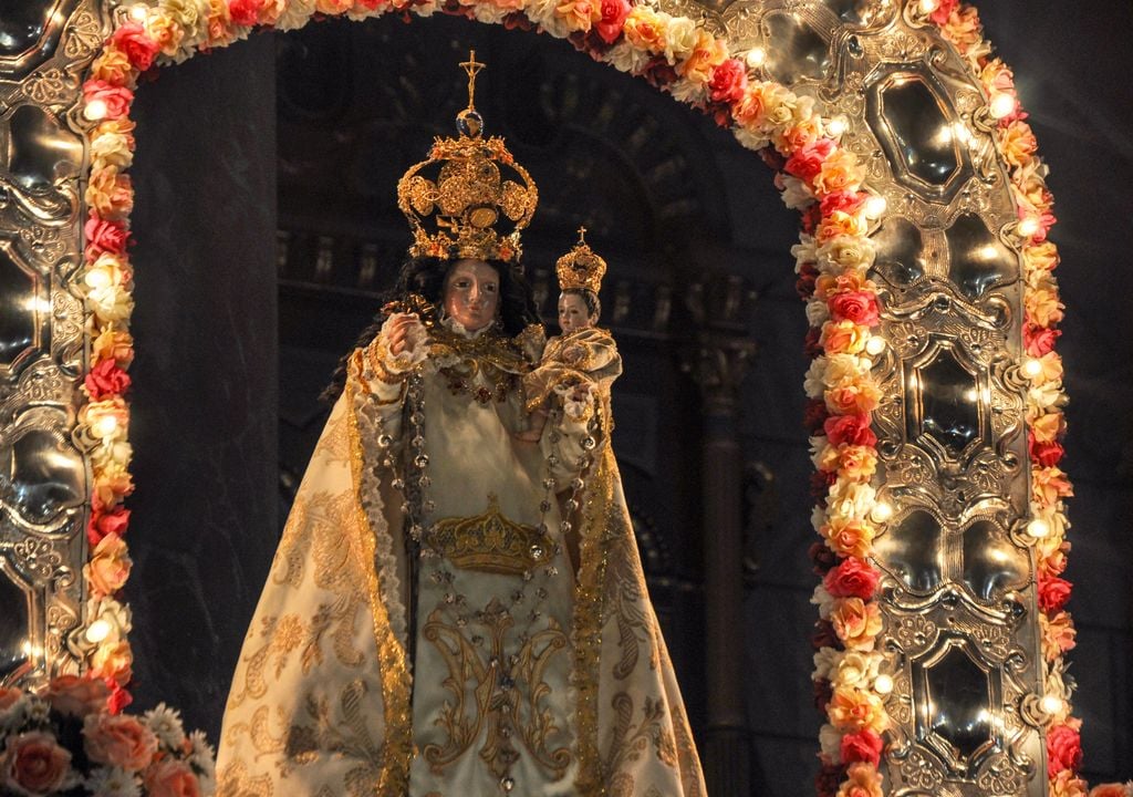 Imagen de la Virgen del Rosario de Andacollo.