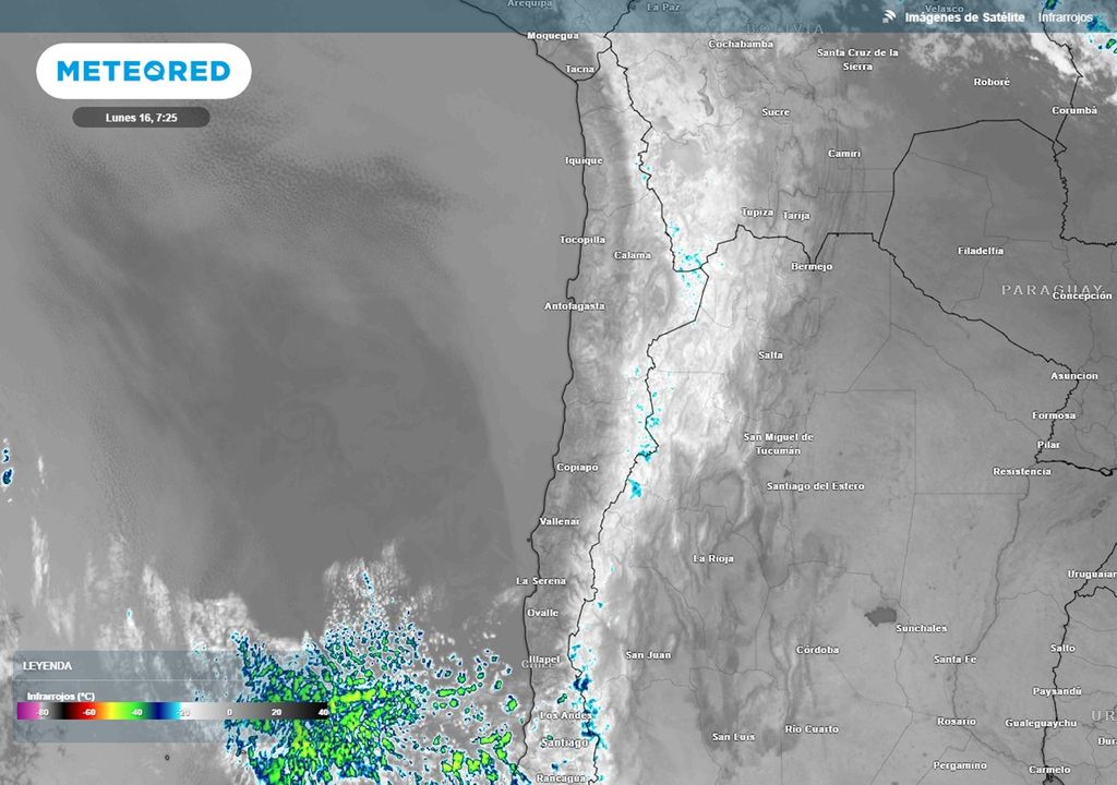 Imagen satelital del norte de Chile Imagen satelital del norte de Chile