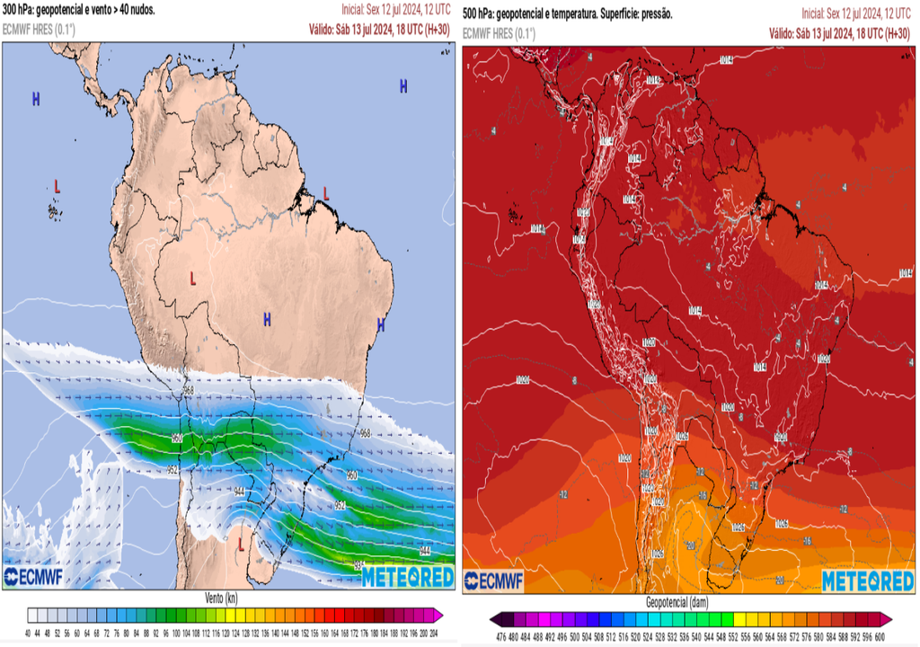 mapas atmosféricos, ventos, geopotencial