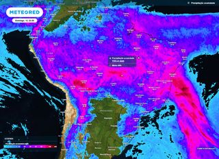 Fim de semana de muita chuva no Brasil: acumulados de 100 mm e alertas amarelo e laranja do INMET