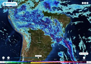 Fim de semana de muita chuva para parte do Centro-Oeste e Sudeste
