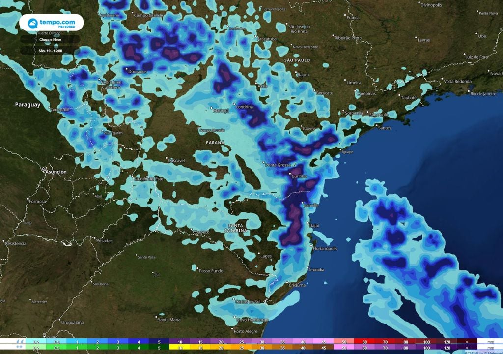 alerta Santa Catarina e Paraná