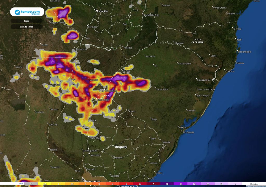 alerta descargas elétricas