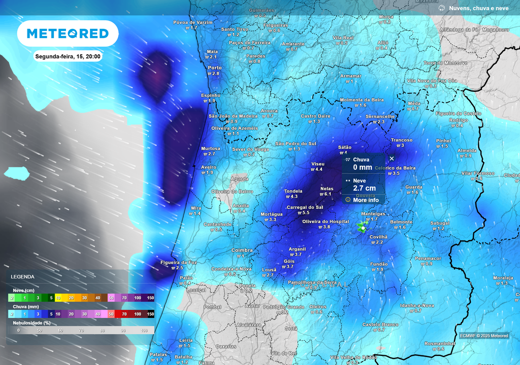Mapa atmosférico: chuva, neve, nuvens Mapa atmosférico: chuva, neve, nuvens