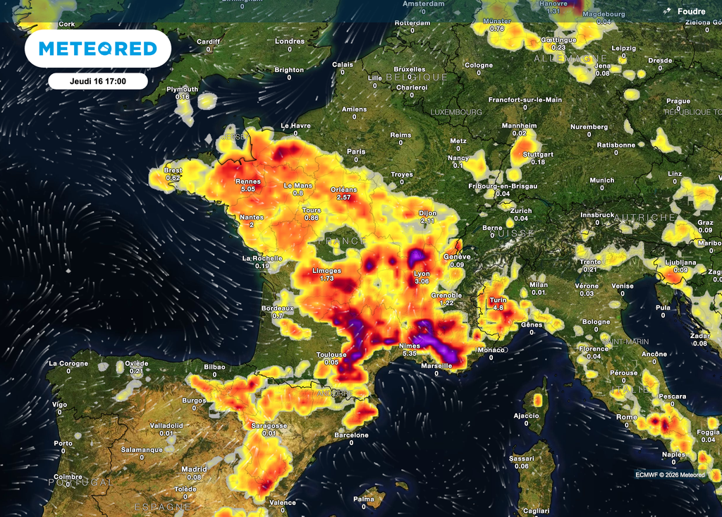 Les orages se feront plus nombreux au fil des jours. Prudence, ils pourront se montrer violents. Les orages se feront plus nombreux au fil des jours. Prudence, ils pourront se montrer violents.