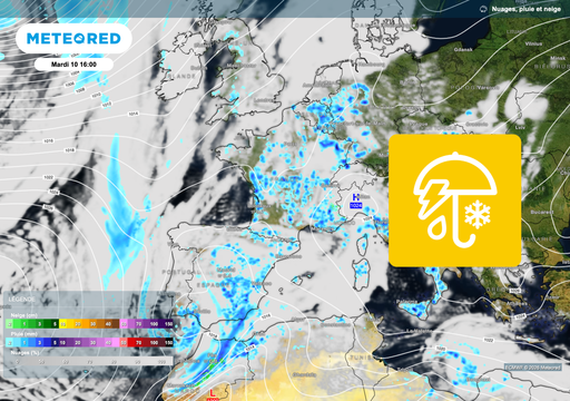 Fin de semaine prochaine : une m&eacute;t&eacute;o tr&egrave;s pluvieuse et plus fra&icirc;che en France ?
