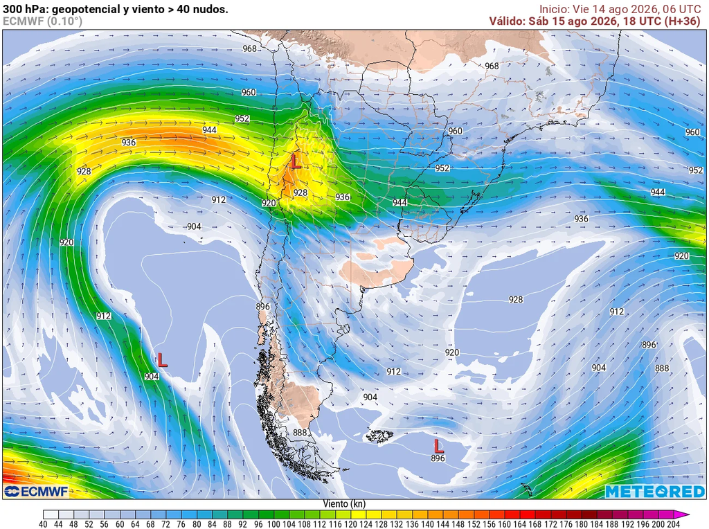 La corriente en chorro generará fuertes vientos en la cordillera entre Coquimbo y Biobío, con rachas de hasta 80 km/h en Coquimbo y cerca de 60 km/h en Valparaíso, favoreciendo además condiciones de ventisca en sectores de alta montaña.
