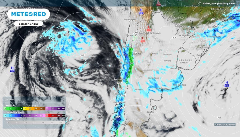 Precipitaciones para Coquimbo durante el sábado 15, con lluvias en valles precordilleranos y precordillera, además de nevadas en cordillera, donde la DMC mantiene un aviso por montos de hasta 30 mm y 30 cm de nieve.