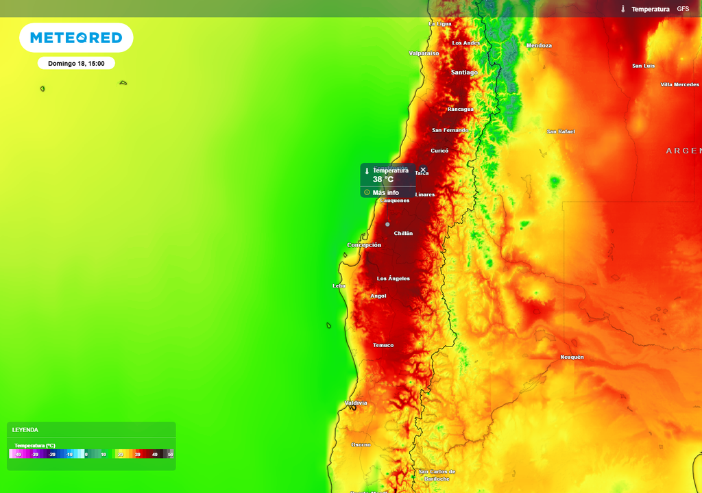 A más de 36 ºC subirán las temperaturas este fin de semana. La nueva ola de calor dejará marcas que se acercarán a los 40 ºC en el centro sur del país.