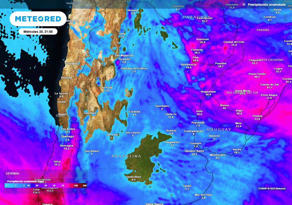 Lluvia, Sudestada, Buenos Aires, Argentina, Pronostico, Fin de Semana