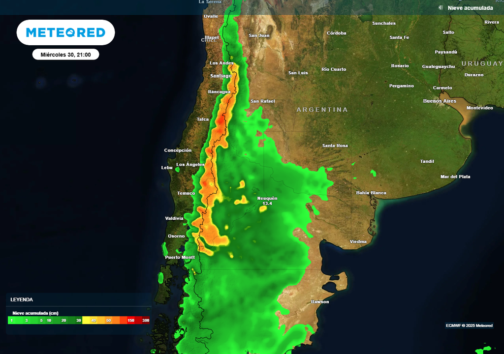 Nevadas, Nieve, Pronostico, Patagonia, Cordillera, Neuquén, Río Negro, Argentina