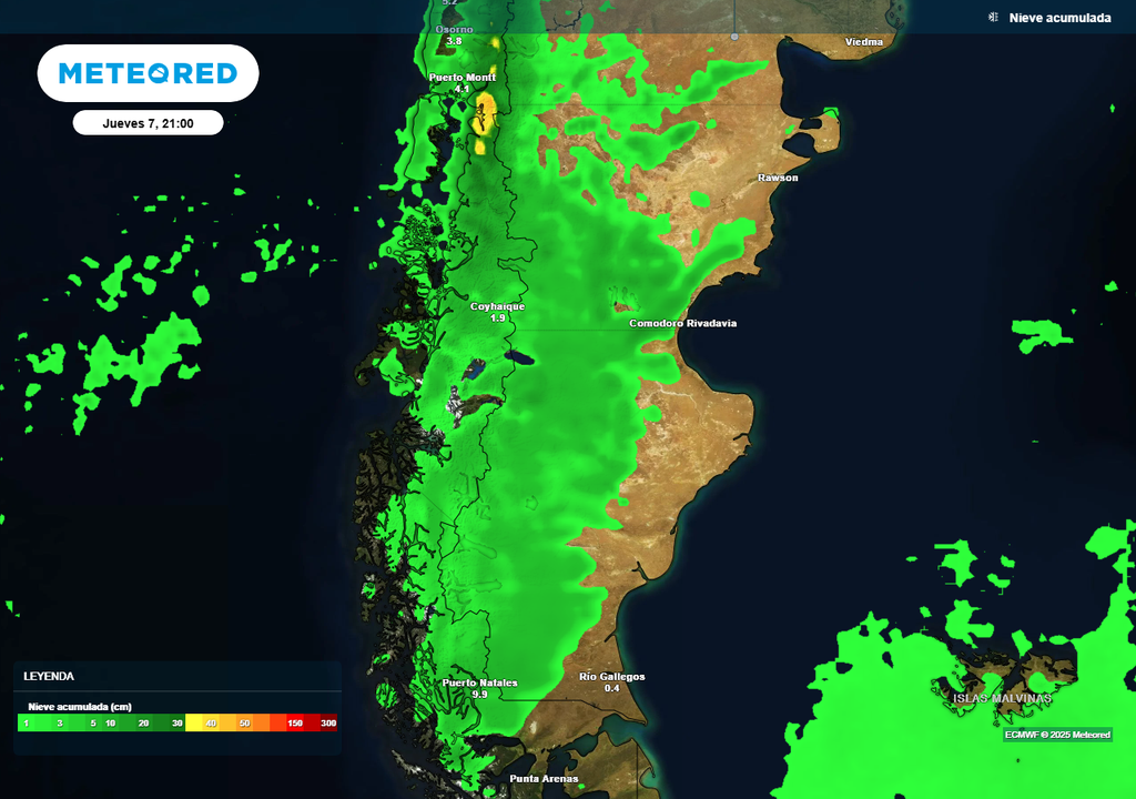 Nevadas, Nieve, Alerta, Pronostico, Patagonia, Chubut, Argentina Nevadas, Nieve, Alerta, Pronostico, Patagonia, Chubut, Argentina