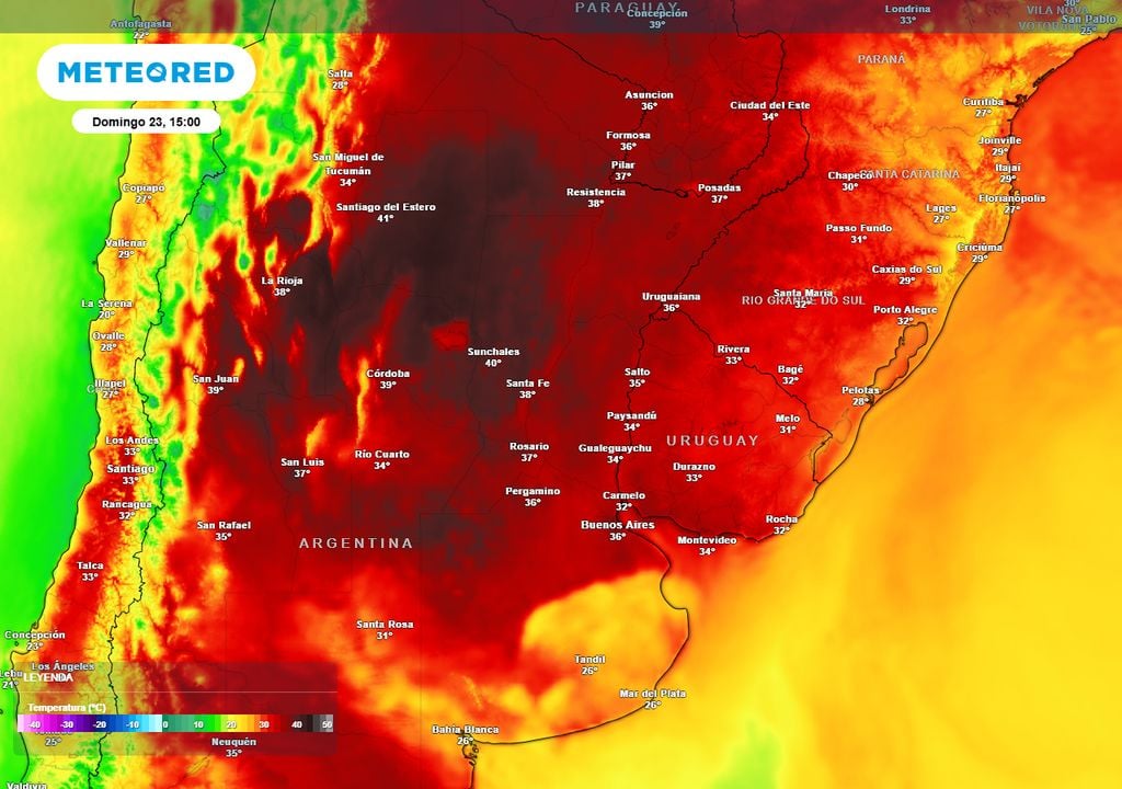 temperaturas domingo