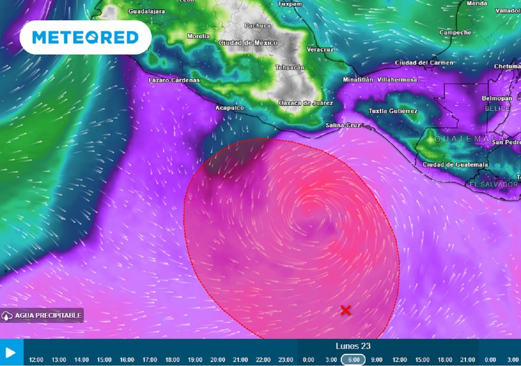Modelo ECMWF - Agua precipitable