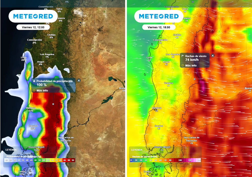 Fin de semana con lluvias en Chile centro sur, Meteored Fin de semana con lluvias en Chile centro sur, Meteored