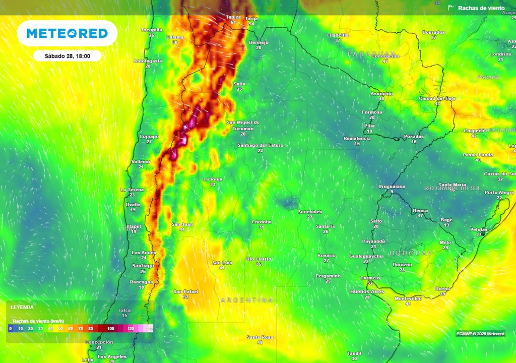 Viento, Rafagas, Alerta, Cordillera, NOA, Patagonia, Argentina