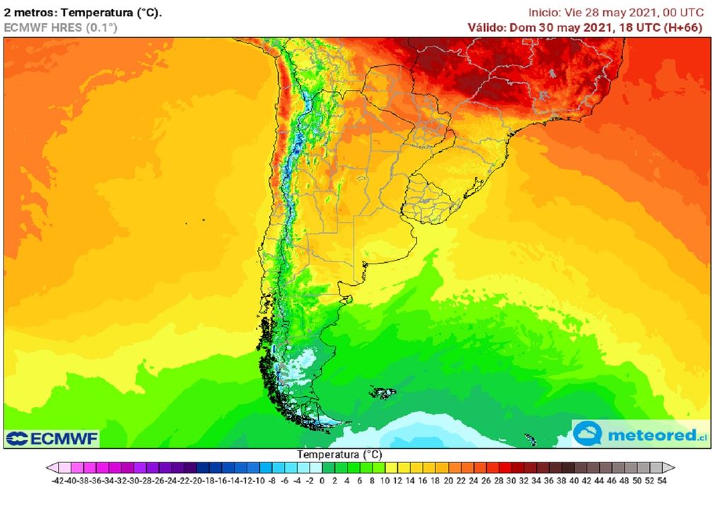 Temperatura máxima domingo 30 mayo 2021 Temperatura máxima domingo 30 mayo 2021