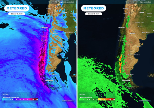 Fin de semana con precipitaciones hasta el centro norte de Chile: "pasar&iacute;a la colita del sistema frontal"