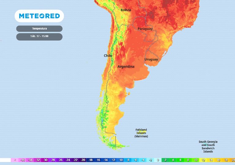 temperaturas previstas por el modelo del ECMWF temperaturas previstas por el modelo del ECMWF