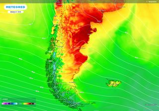 Fin de semana en Patagonia: calor intenso en el centro y norte, lluvias y descenso térmico hacia el sur