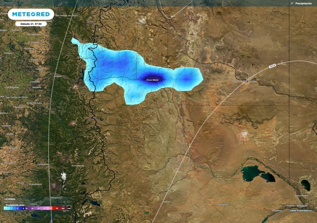 Durante la tarde o noche de este viernes 20 de febrero se esperan algunas tormentas en el norte de Neuquén.