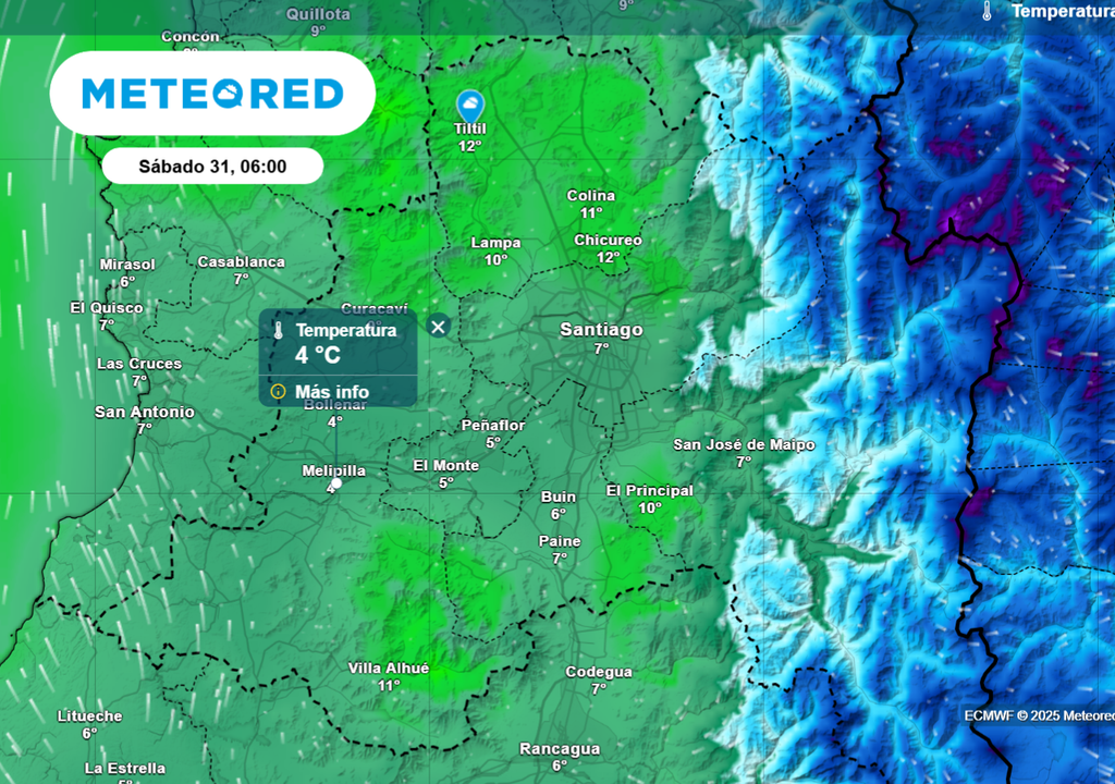 Temperaturas mínimas Temperaturas mínimas