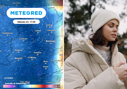 Fin de semana invernal en la Regi&oacute;n Metropolitana: m&aacute;ximas caer&aacute;n hasta los 12 &deg;C y asoman posibles gotas