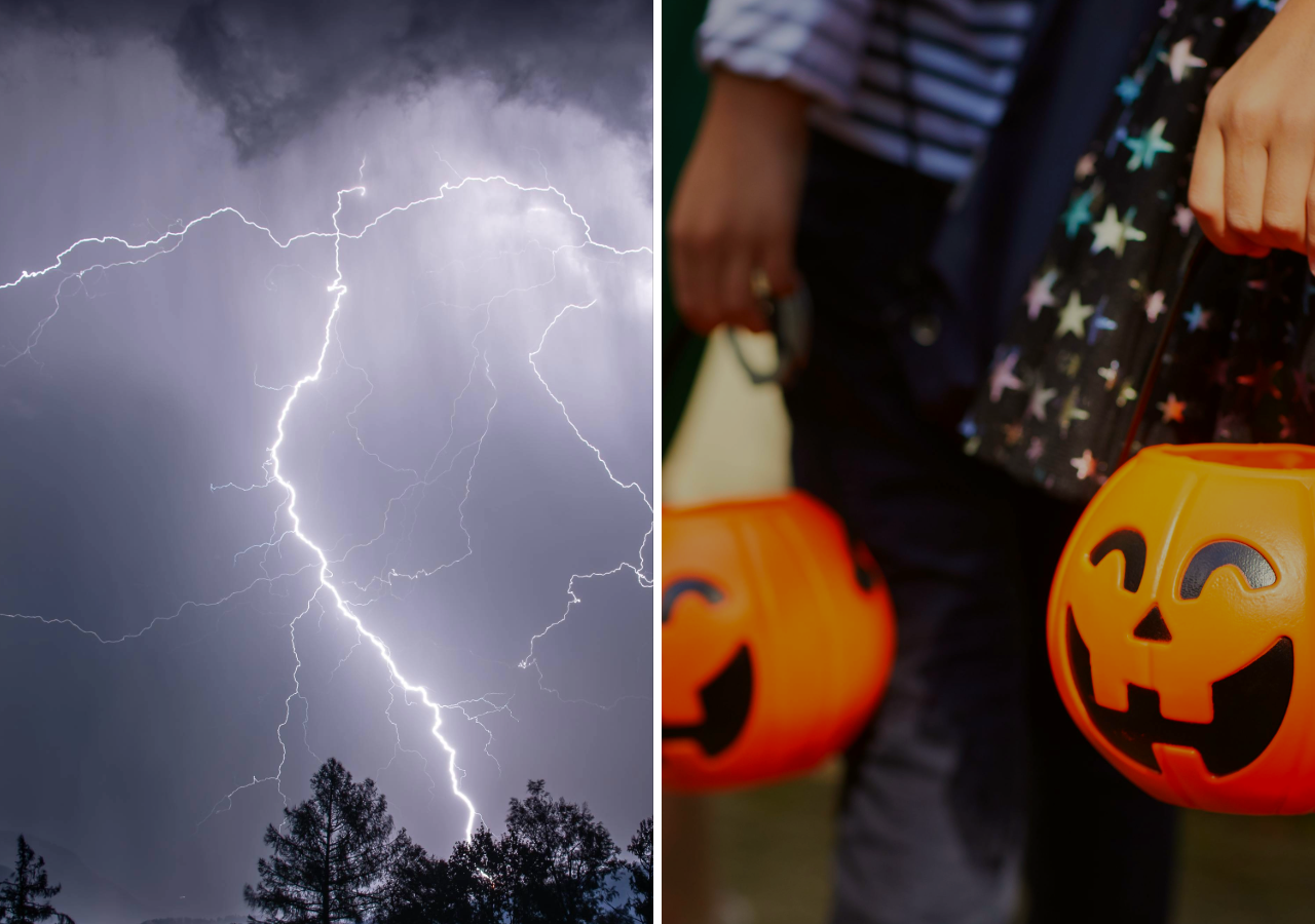 Esperamos tormentas eléctricas en sectores cordilleranos durante la noche de Halloween.