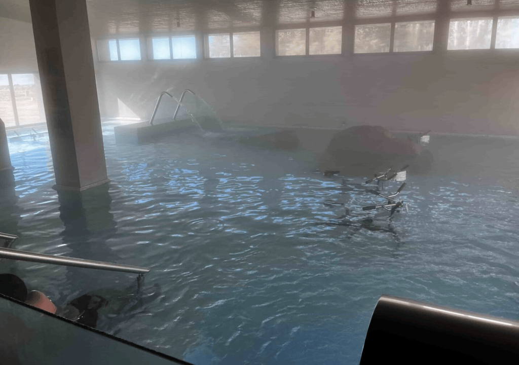 Las aguas termales de Pismanta (a unos 45 °C) son conocidas y reconocidas por sus propiedades terapéuticas. Foto: Gentileza Boomerang Viajes