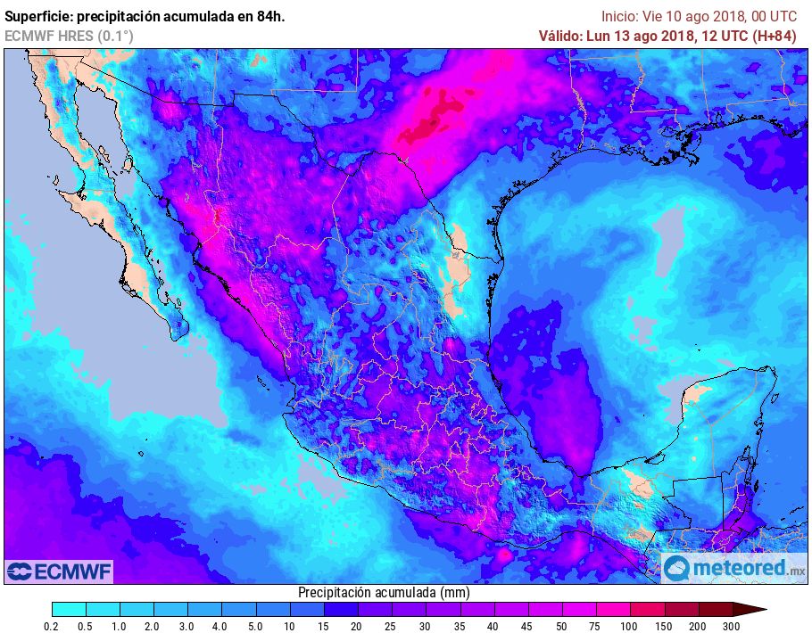 Modelo ECMWF de precipitaciones Modelo ECMWF de precipitaciones