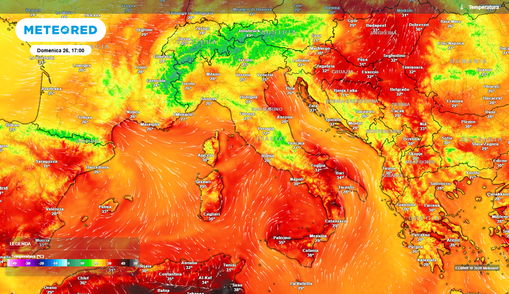 Calo termico al Nord con la perturbazione Solo il Sud con temperature intorno ai 30°C