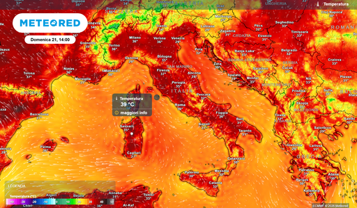 Fino a 40 &deg;C in Italia: la &ldquo;combinazione perfetta&rdquo; per il caldo estremo arriver&agrave; luned&igrave; 22