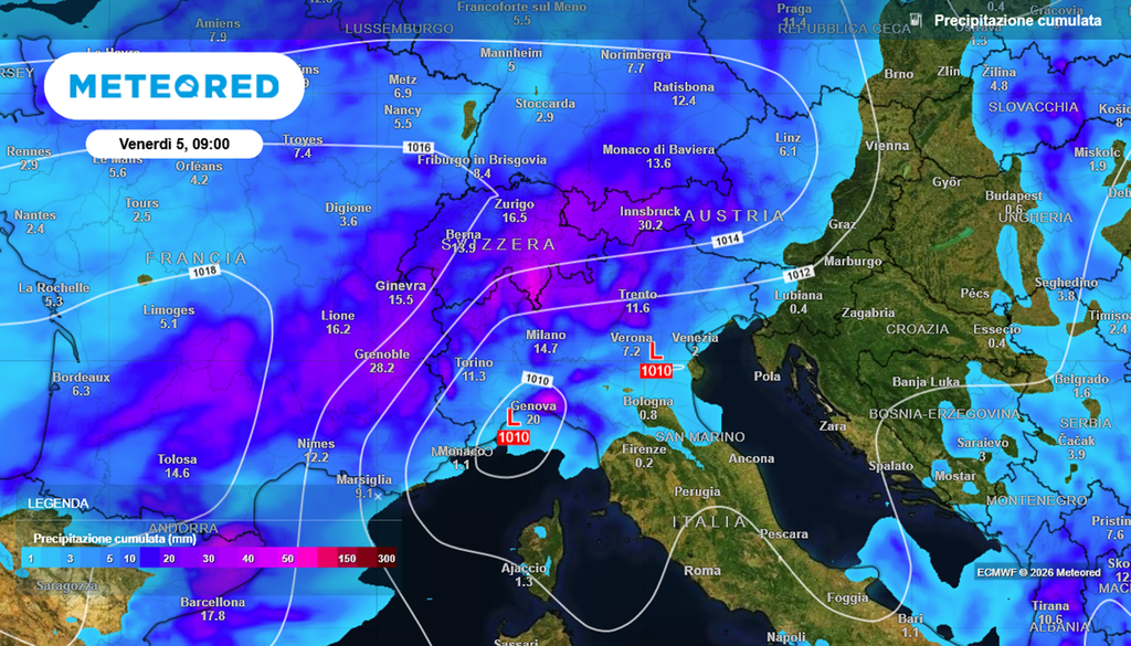 Piogge e temporali tra stasera e stanotte in Lombardia, attesi fino a 50 mm