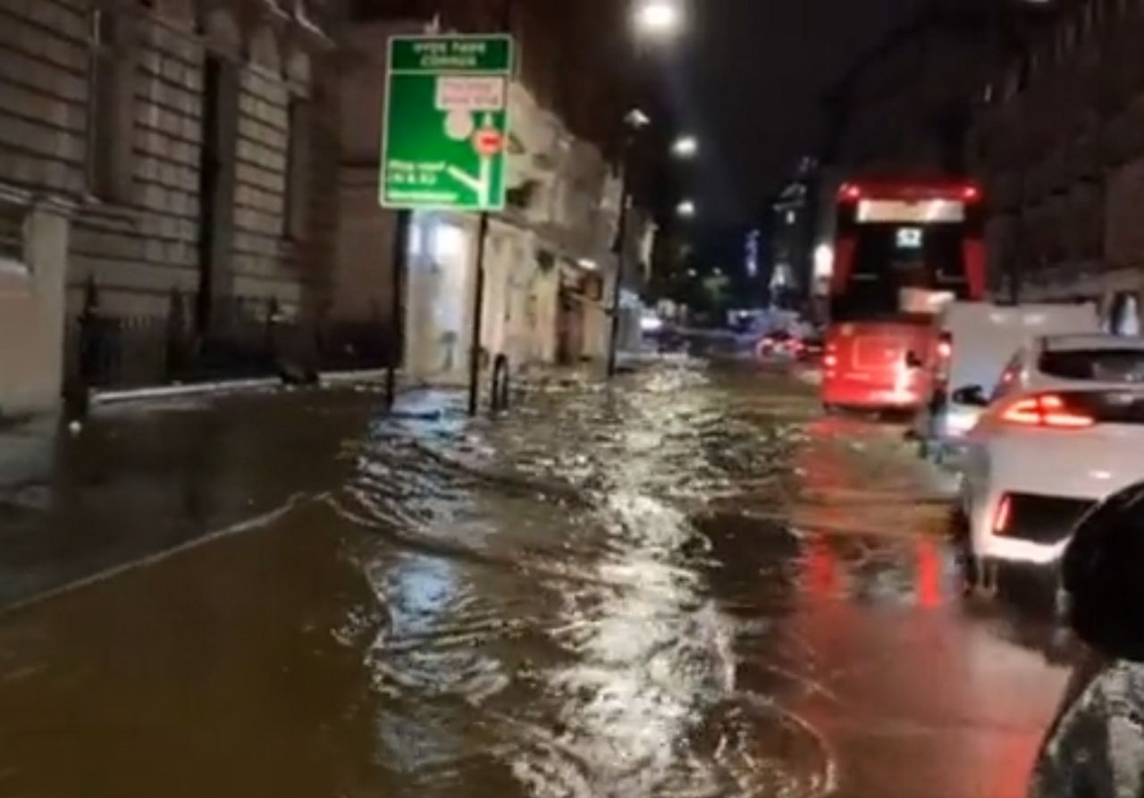 Flooding Causes London Travel Chaos After Torrential Rain