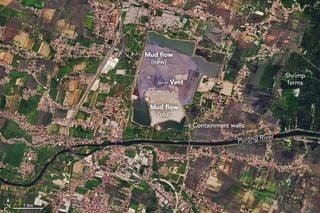 Flujos fangosos en Indonesia