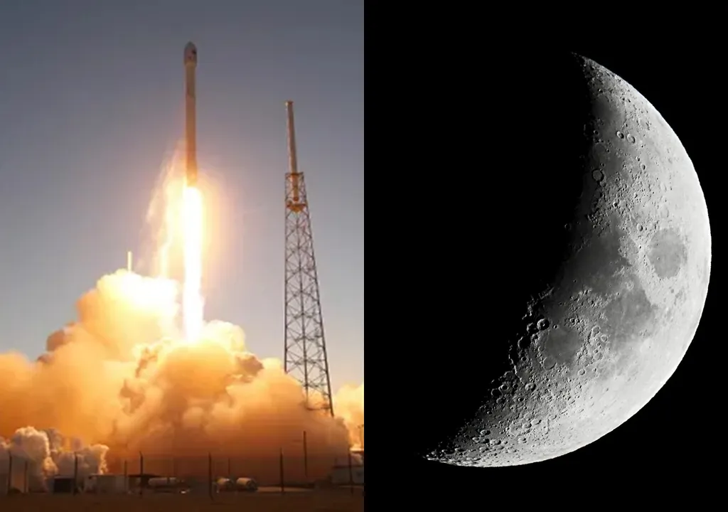 spaceX lune