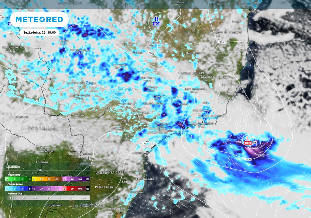 Previsão de chuva e nebulosidade na Sexta-Feira durante a tarde. Previsão de chuva e nebulosidade na Sexta-Feira durante a tarde.