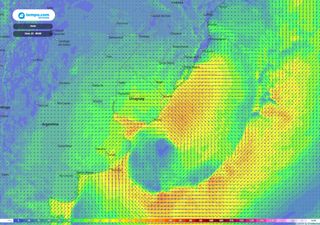 Formação de ciclone extratropical provoca chuva e vento na Região Sul