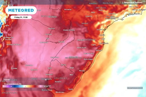 Forte ar quente chega at&eacute; o Sul: abafamento e temperaturas 11&deg;C acima da m&eacute;dia