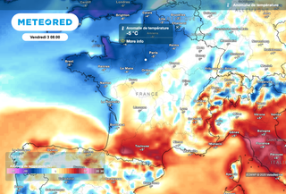 Forte baisse des températures au cours des prochaines heures ! Toute la France concernée ? Vers un week-end très froid ?