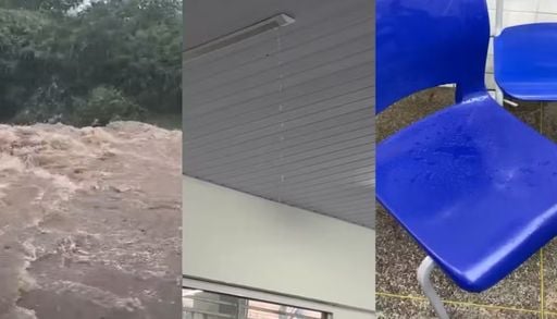 Forte chuva em Teresina, no PI, alaga avenidas e causa infiltra&ccedil;&otilde;es no teto de escola