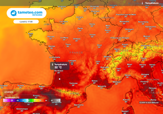 10°C de plus ! Nos cartes montrent une forte hausse des températures en France ! Quelles régions concernées ? 