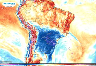 Forte massa de ar frio avança pelo centro-sul do Brasil neste fim de semana. Temperaturas muito baixas para novembro! 