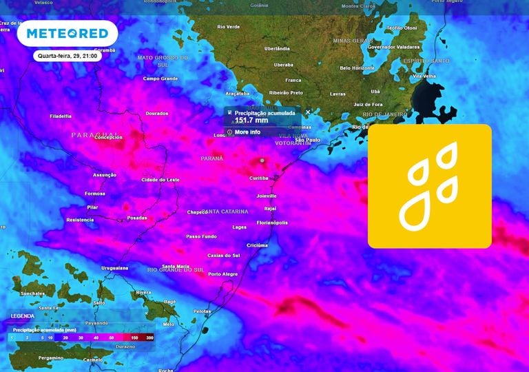 Forte mudan&ccedil;a do tempo deixa alerta de chuva de mais de 100 mm neste fim de m&ecirc;s