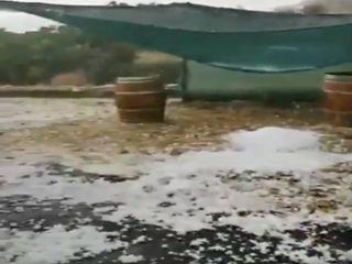 Forte tempestade de granizo em Bragança provocou estragos e inundações