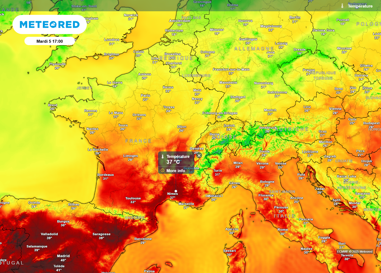 Fortes chaleurs en France : déjà plus de 35°C en début de semaine ...